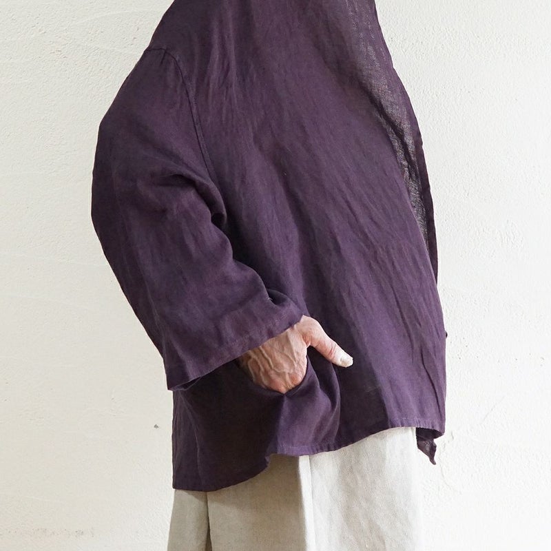 Branch m‘.,ブランチエム,ナチュラル,30代,40代,50代,60代,リネン,ゆったり,カーディガン,ショール,リネンカーデ,リネンカーディガン,リネンショール,ショールカーディガン,ストールカーディガン,紫外線対策,冷房対策