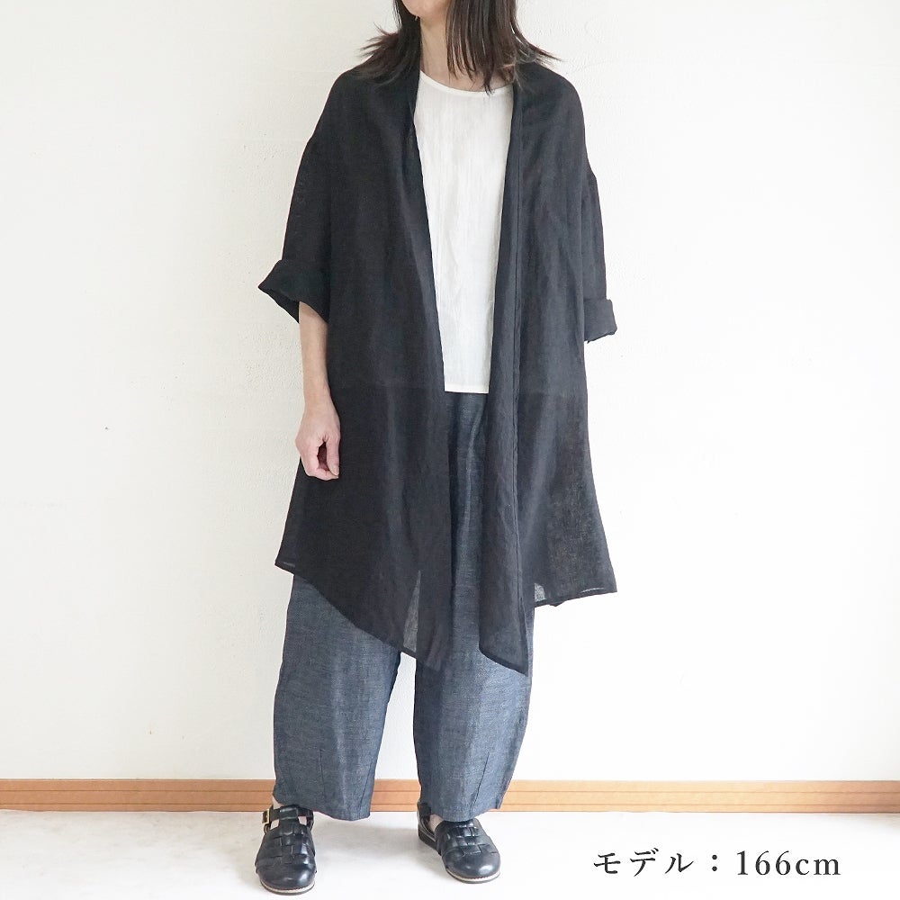 Branch m‘.,ブランチエム,ナチュラル,30代,40代,50代,60代,リネン,ゆったり,カーディガン,ショール,リネンカーデ,リネンカーディガン,リネンショール,ショールカーディガン,ストールカーディガン,紫外線対策,冷房対策