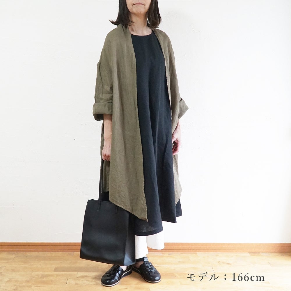 Branch m‘.,ブランチエム,ナチュラル,30代,40代,50代,60代,リネン,ゆったり,カーディガン,ショール,リネンカーデ,リネンカーディガン,リネンショール,ショールカーディガン,ストールカーディガン,紫外線対策,冷房対策
