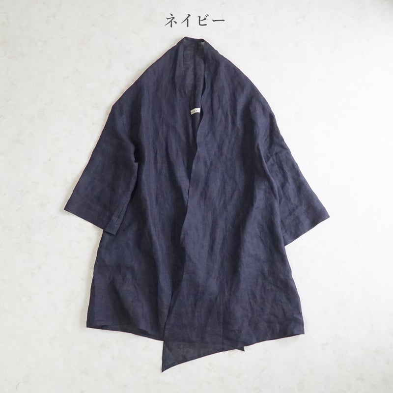 Branch m‘.,ブランチエム,ナチュラル,30代,40代,50代,60代,リネン,ゆったり,カーディガン,ショール,リネンカーデ,リネンカーディガン,リネンショール,ショールカーディガン,ストールカーディガン,紫外線対策,冷房対策