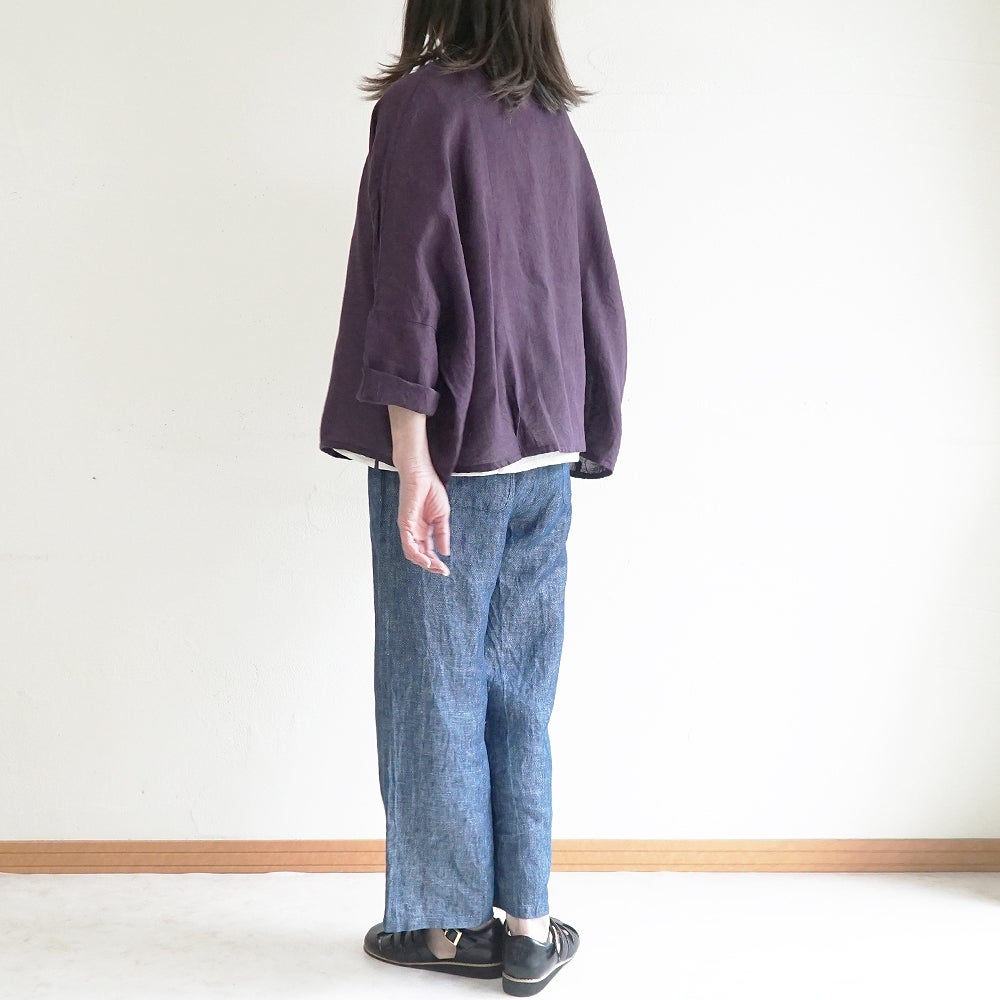 Branch m‘.,ブランチエム,ナチュラル,30代,40代,50代,60代,リネン,ゆったり,カーディガン,ボレロ,リネンカーデ,リネンカーディガン,リネンボレロ,ボレロカーディガン,紫外線対策,冷房対策