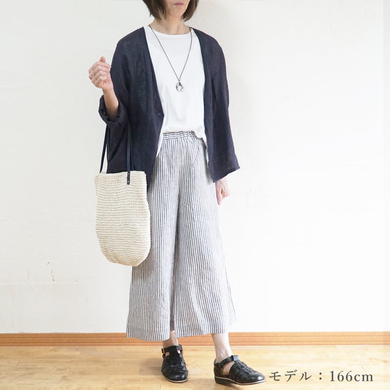 Branch m‘.,ブランチエム,ナチュラル,30代,40代,50代,60代,リネン,ゆったり,カーディガン,ボレロ,リネンカーデ,リネンカーディガン,リネンボレロ,ボレロカーディガン,紫外線対策,冷房対策