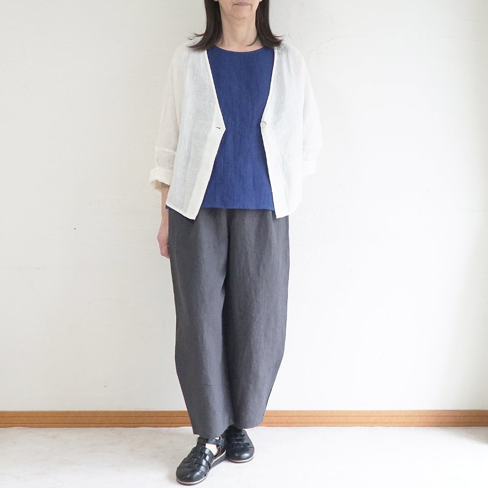 Branch m‘.,ブランチエム,ナチュラル,30代,40代,50代,60代,リネン,ゆったり,カーディガン,ボレロ,リネンカーデ,リネンカーディガン,リネンボレロ,ボレロカーディガン,紫外線対策,冷房対策