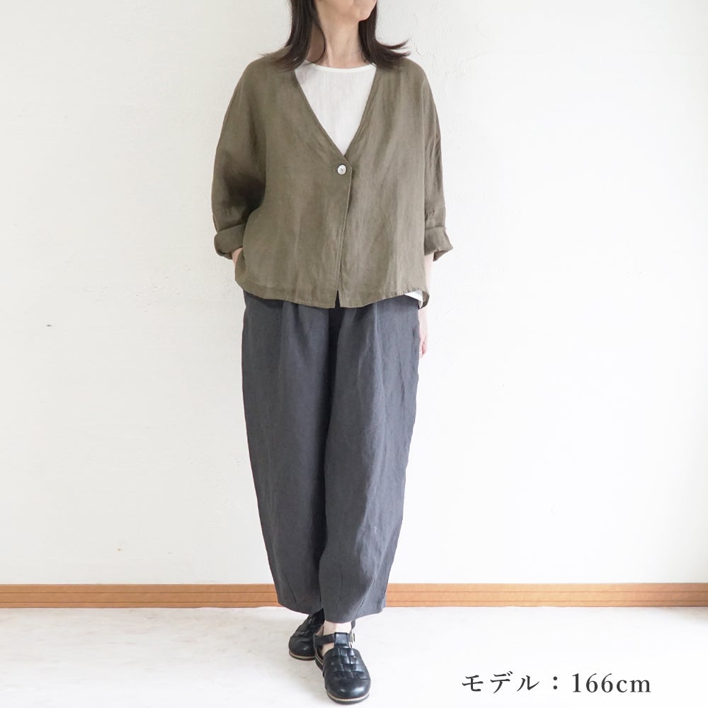 Branch m‘.,ブランチエム,ナチュラル,30代,40代,50代,60代,リネン,ゆったり,カーディガン,ボレロ,リネンカーデ,リネンカーディガン,リネンボレロ,ボレロカーディガン,紫外線対策,冷房対策