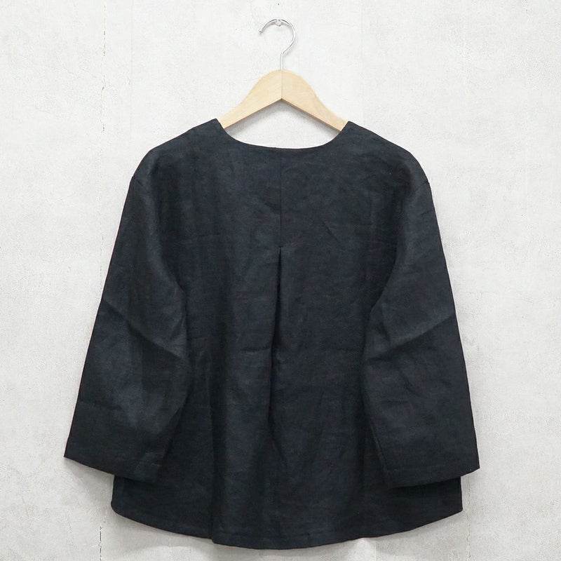 Branch m‘.,ブランチエム,ナチュラル,30代,40代,50代,60代,リネン,ゆったり,ジャケット,リネンジャケット,Vネック、Vネックジャケット,ノーカラージャケット,ショート丈,ショートジャケット,フォーマル,オケージョン,セットアップ