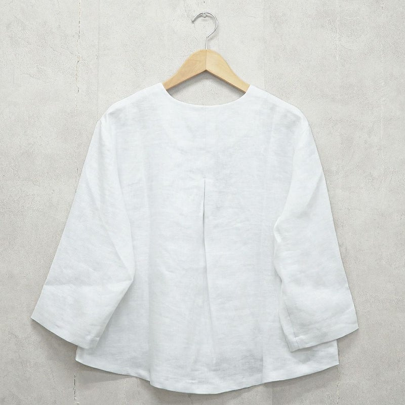 Branch m‘.,ブランチエム,ナチュラル,30代,40代,50代,60代,リネン,ゆったり,ジャケット,リネンジャケット,Vネック、Vネックジャケット,ノーカラージャケット,ショート丈,ショートジャケット,フォーマル,オケージョン,セットアップ