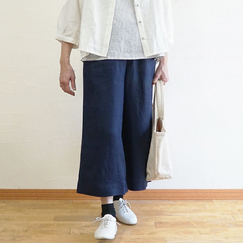 Branch m‘.,ブランチエム,ナチュラル,30代,40代,50代,60代,リネン,ゆったり,パンツ,リネンパンツ,ワイドパンツ,リネンワイドパンツ,セットアップ,