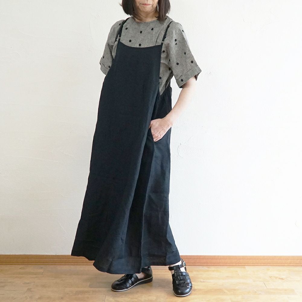 Branch m‘.,ブランチエム,ナチュラル,30代,40代,50代,60代,リネン,ゆったり,ワンピース,リネンワンピース,フレアワンピース,キャミソールワンピース,キャミワンピ,