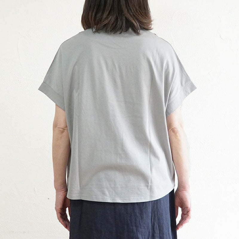 Branch m‘.,ブランチエム,ナチュラル,30代,40代,50代,60代,リネン,ゆったり,blouse,ブラウス,半袖,ドット,ドット柄,Tシャツ,カットソー,半袖Tシャツ,プルオーバー, 
