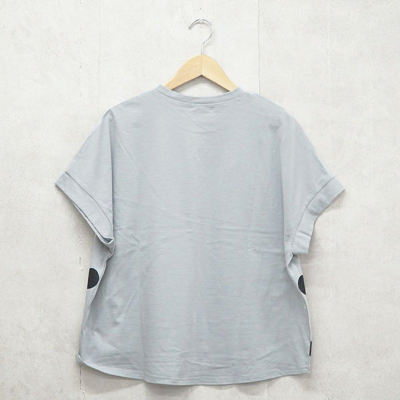 Branch m‘.,ブランチエム,ナチュラル,30代,40代,50代,60代,リネン,ゆったり,blouse,ブラウス,半袖,ドット,ドット柄,Tシャツ,カットソー,半袖Tシャツ,プルオーバー, 