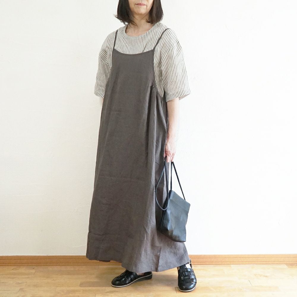 Branch m‘.,ブランチエム,ナチュラル,30代,40代,50代,60代,リネン,ゆったり,blouse,ブラウス,プルオーバー,５分袖プルオーバー,５分袖,ストライプ,ストライプブラウス,ストライプシャツ,リラックス,リラックスプルオーバー