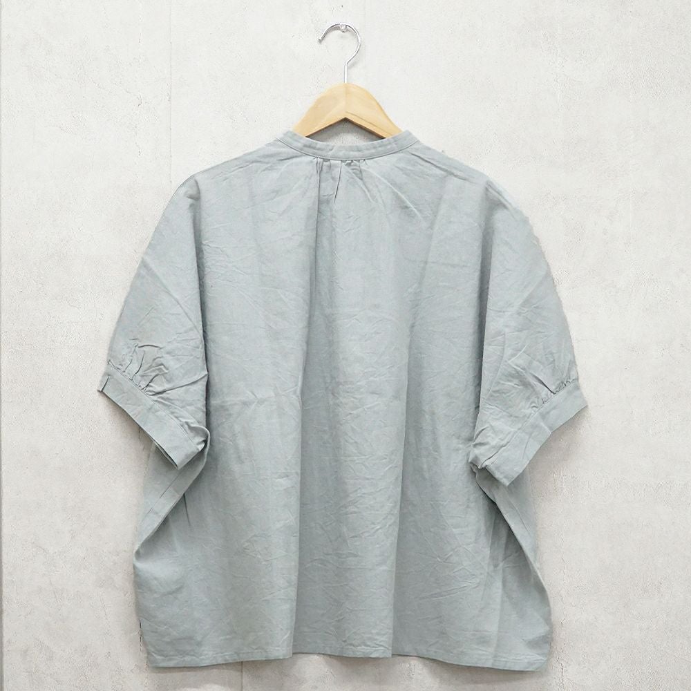 Branch m‘.,ブランチエム,ナチュラル,30代,40代,50代,60代,リネン,ゆったり,blouse,ブラウス,半袖,コットンリネン,ドルマンブラウス,ドルマンスリーブ