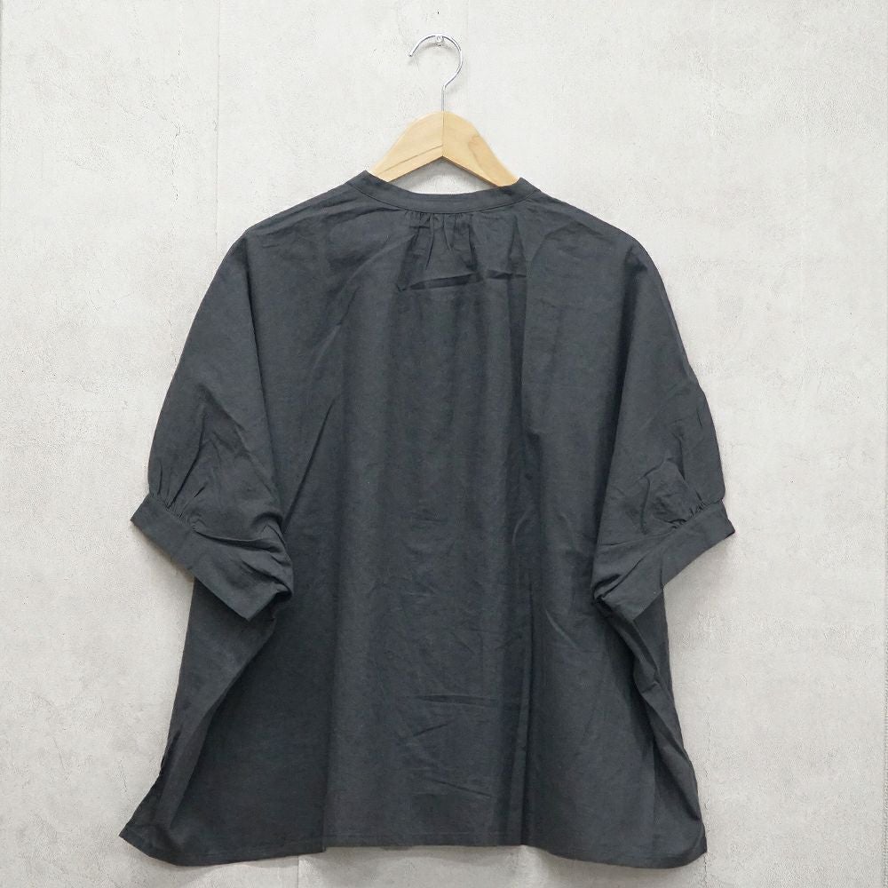 Branch m‘.,ブランチエム,ナチュラル,30代,40代,50代,60代,リネン,ゆったり,blouse,ブラウス,半袖,コットンリネン,ドルマンブラウス,ドルマンスリーブ