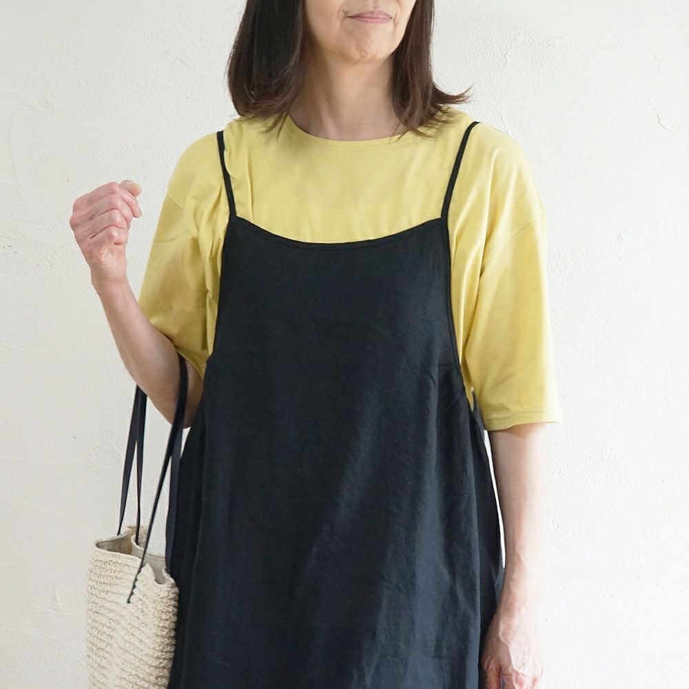Branch m‘.,ブランチエム,ナチュラル,30代,40代,50代,60代,コットン,ゆったり,綿,Tシャツ,ビッグシルエット,オーバーシルエット,オーバーサイズ,カットソー,５分袖,５分袖Tシャツ