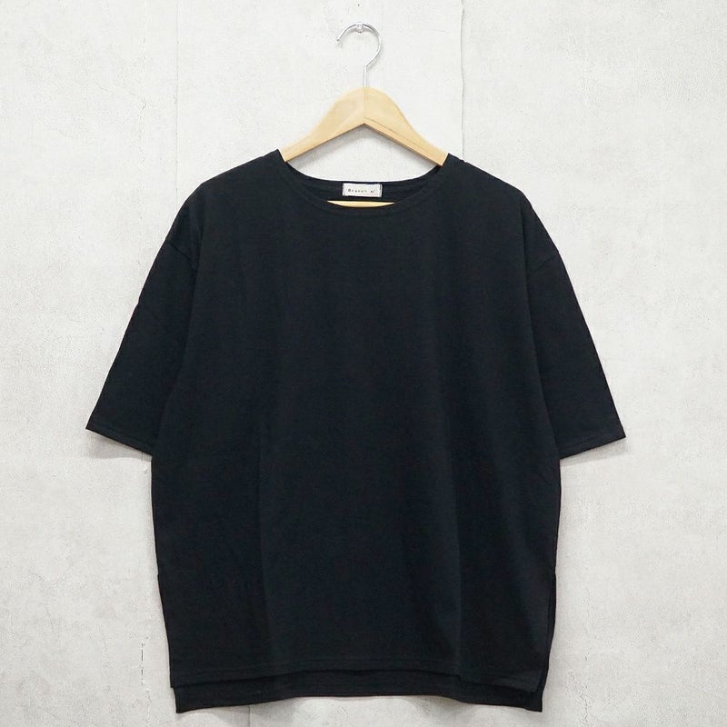 Branch m‘.,ブランチエム,ナチュラル,30代,40代,50代,60代,コットン,ゆったり,綿,Tシャツ,ビッグシルエット,オーバーシルエット,オーバーサイズ,カットソー,５分袖,５分袖Tシャツ