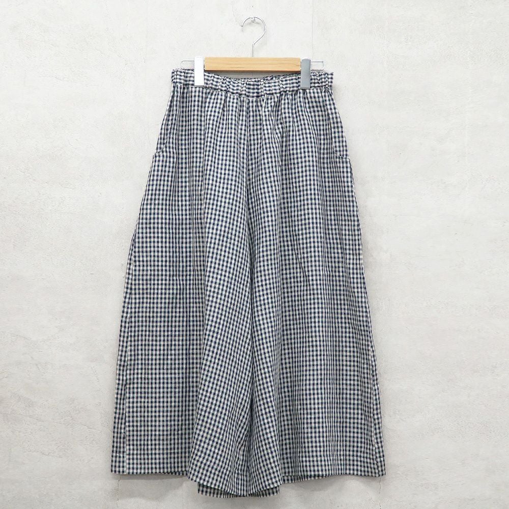 Branch m‘.,ブランチエム,ナチュラル,30代,40代,50代,60代,リネン,ゆったり,パンツ,リネンパンツ,ワイドパンツ,ギャザーパンツ,花柄パンツ,花柄,チェック,ギンガムチェック,チェックパンツ,スカパン 
