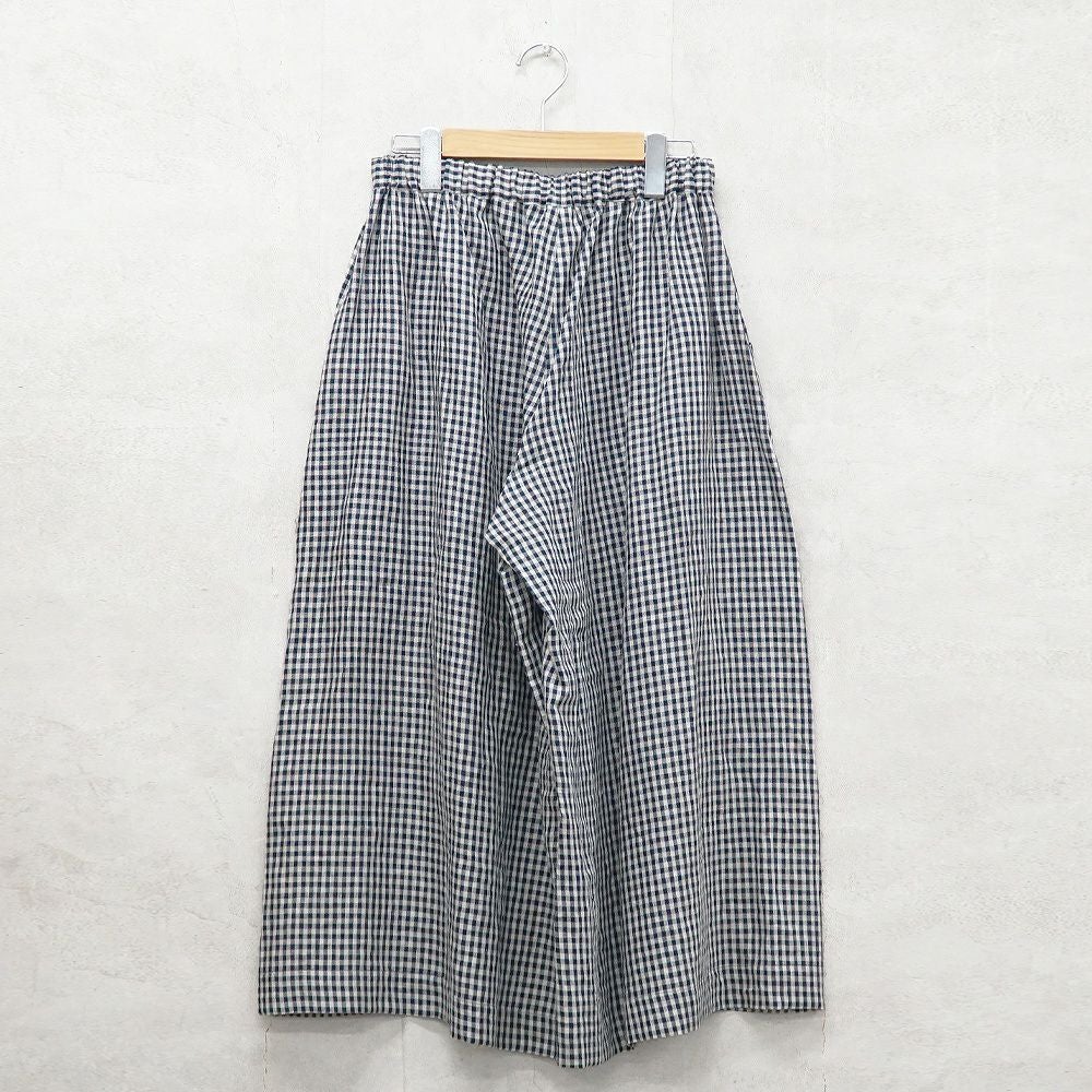 Branch m‘.,ブランチエム,ナチュラル,30代,40代,50代,60代,リネン,ゆったり,パンツ,リネンパンツ,ワイドパンツ,ギャザーパンツ,花柄パンツ,花柄,チェック,ギンガムチェック,チェックパンツ,スカパン 