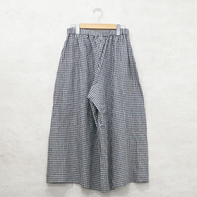 Branch m‘.,ブランチエム,ナチュラル,30代,40代,50代,60代,リネン,ゆったり,パンツ,リネンパンツ,ワイドパンツ,ギャザーパンツ,花柄パンツ,花柄,チェック,ギンガムチェック,チェックパンツ,スカパン 