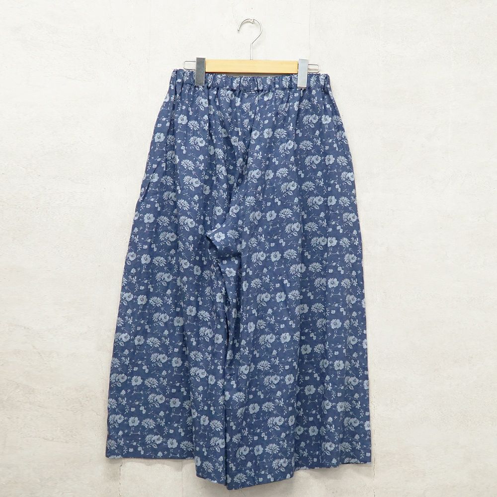Branch m‘.,ブランチエム,ナチュラル,30代,40代,50代,60代,リネン,ゆったり,パンツ,リネンパンツ,ワイドパンツ,ギャザーパンツ,花柄パンツ,花柄,チェック,ギンガムチェック,チェックパンツ,スカパン 
