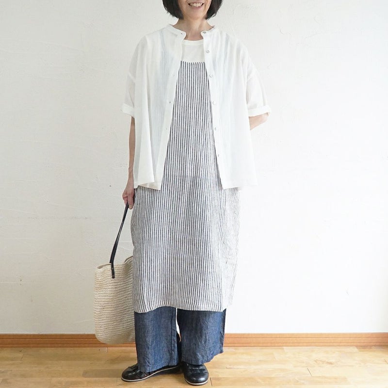 Branch m‘.,ブランチエム,ナチュラル,30代,40代,50代,60代,リネン,麻,ゆったり,パンツ,デニム,デニムパンツ,リネンデニム,ワイドパンツ,ワイドストレートパンツ,ストレートパンツ,デニムワイドパンツ,