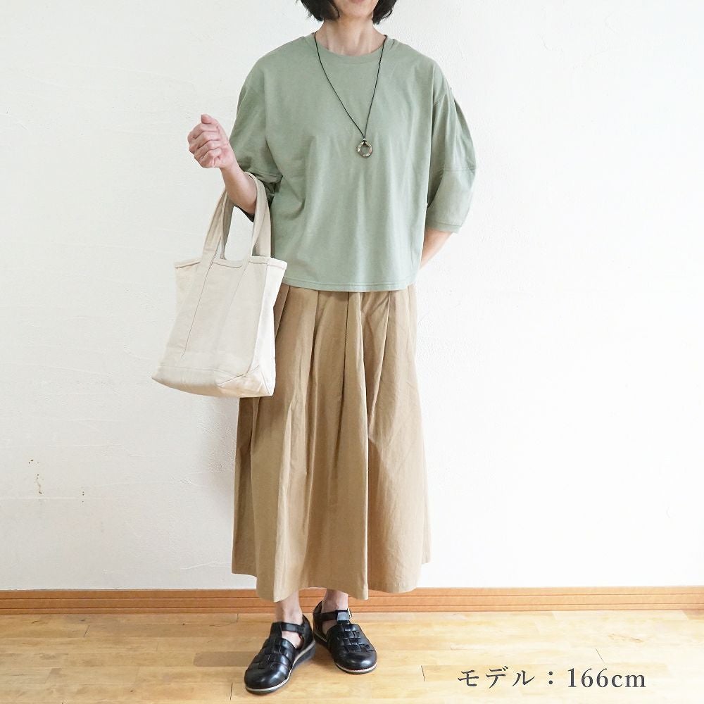 Branch m‘.,ブランチエム,ナチュラル,30代,40代,50代,60代,コットン,綿,ゆったり,Tシャツ,カットソー,