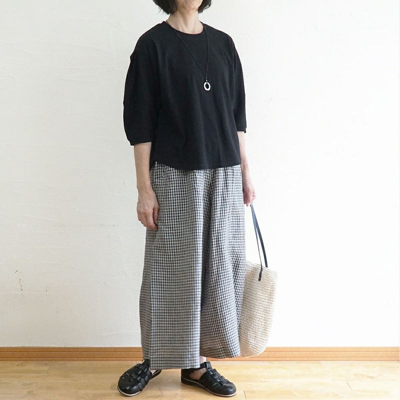 Branch m‘.,ブランチエム,ナチュラル,30代,40代,50代,60代,コットン,綿,ゆったり,Tシャツ,カットソー,