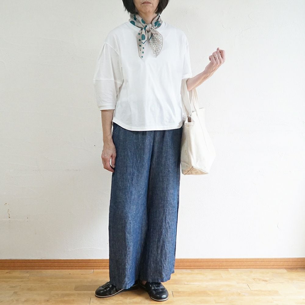 Branch m‘.,ブランチエム,ナチュラル,30代,40代,50代,60代,コットン,綿,ゆったり,Tシャツ,カットソー,