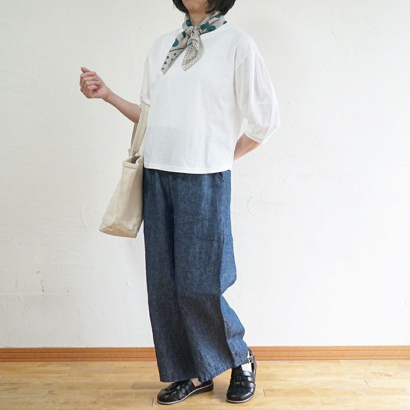 Branch m‘.,ブランチエム,ナチュラル,30代,40代,50代,60代,コットン,綿,ゆったり,Tシャツ,カットソー,