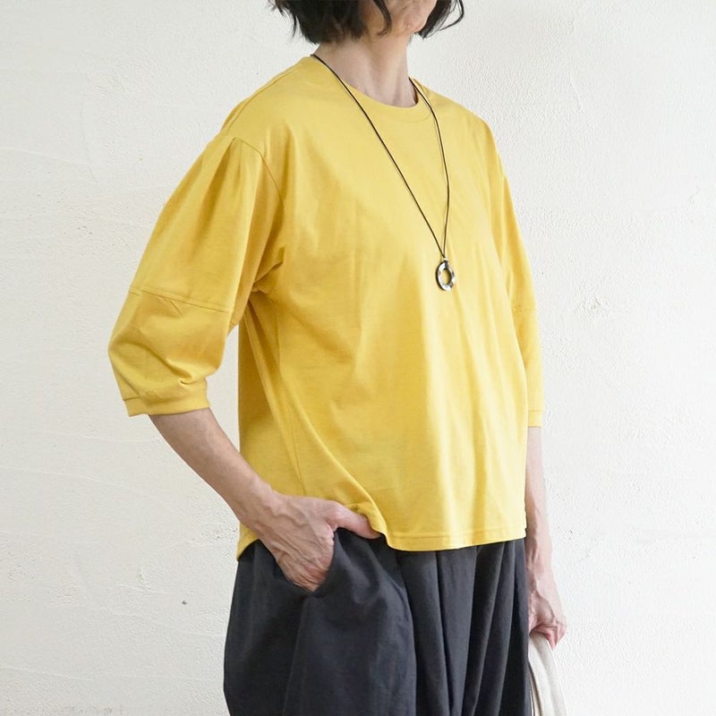 Branch m‘.,ブランチエム,ナチュラル,30代,40代,50代,60代,コットン,綿,ゆったり,Tシャツ,カットソー,