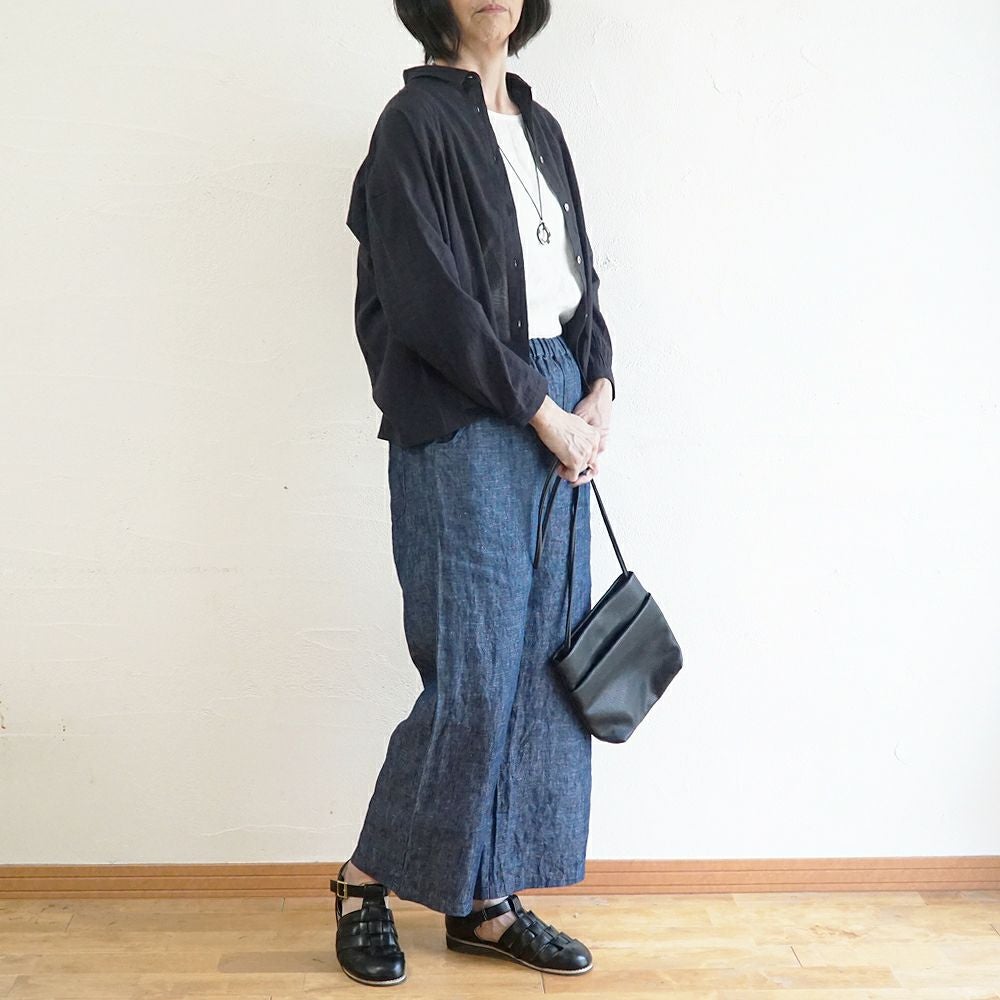 Branch m‘.,ブランチエム,ナチュラル,30代,40代,50代,60代,コットン,綿,ゆったり,ブラウス,コットンブラウス,綿ローン,東炊き,シアーブラウス,シアーシャツ,ノーカラーブラウス