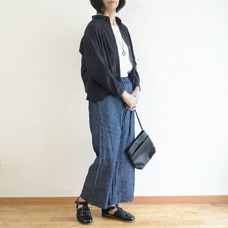 Branch m‘.,ブランチエム,ナチュラル,30代,40代,50代,60代,コットン,綿,ゆったり,ブラウス,コットンブラウス,綿ローン,東炊き,シアーブラウス,シアーシャツ,ノーカラーブラウス