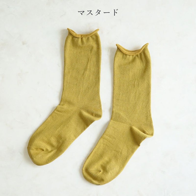 Branch m‘.,ブランチエム,ナチュラル,30代,40代,50代,60代,リネン,ゆったり,靴下,ソックス,コットン,コットンソックス,カラーソックス