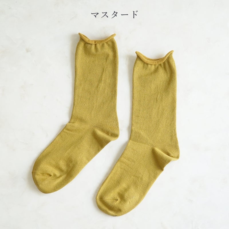 Branch m‘.,ブランチエム,ナチュラル,30代,40代,50代,60代,リネン,ゆったり,靴下,ソックス,コットン,コットンソックス,カラーソックス