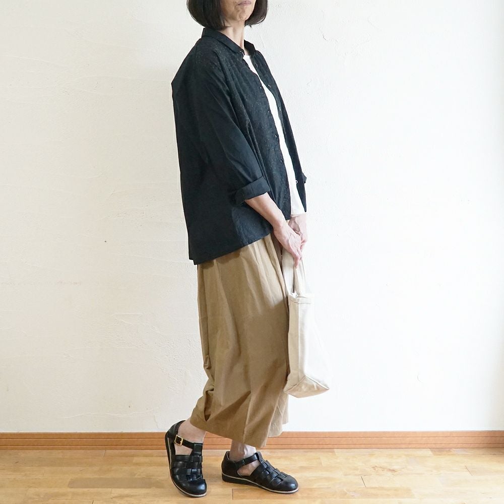 Branch m‘.,ブランチエム,ナチュラル,30代,40代,50代,60代,コットン,綿,ゆったり,blouse,ブラウス,シャツ,シャツブラウス,刺繍,刺繍ブラウス,刺繍シャツ,