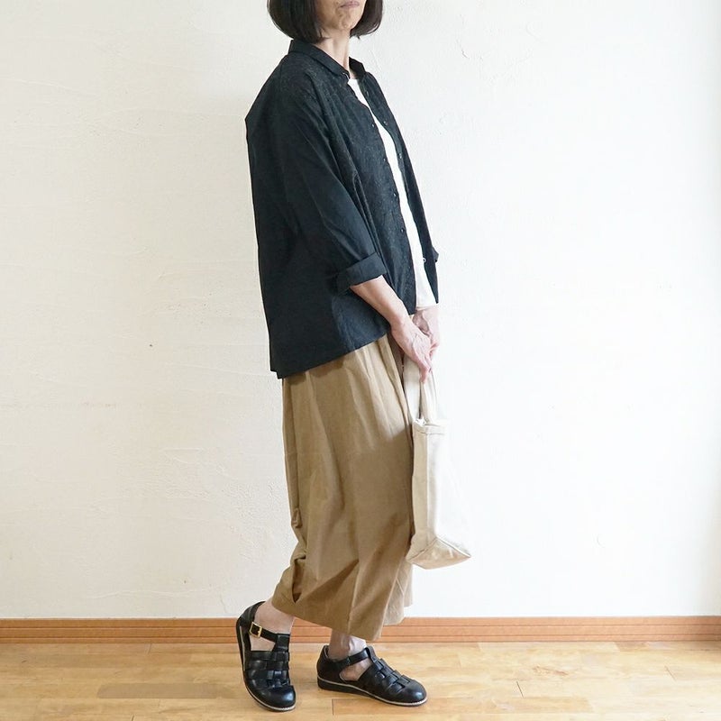 Branch m‘.,ブランチエム,ナチュラル,30代,40代,50代,60代,コットン,綿,ゆったり,blouse,ブラウス,シャツ,シャツブラウス,刺繍,刺繍ブラウス,刺繍シャツ,