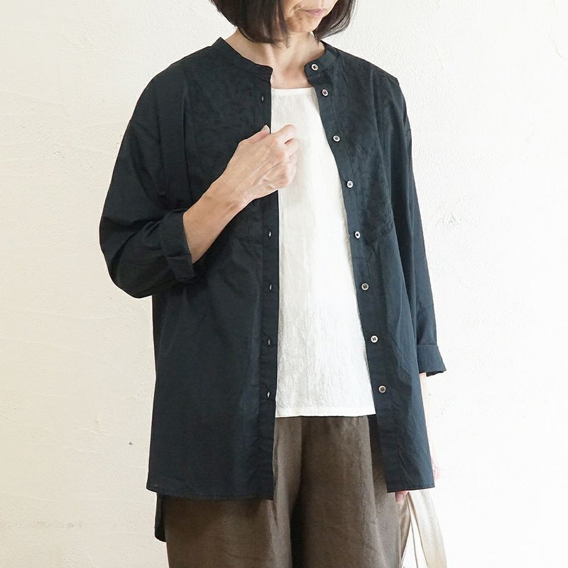 Branch m‘.,ブランチエム,ナチュラル,30代,40代,50代,60代,コットン,綿,ゆったり,blouse,ブラウス,シャツ,シャツブラウス,刺繍,刺繍ブラウス,刺繍シャツ,チュニック