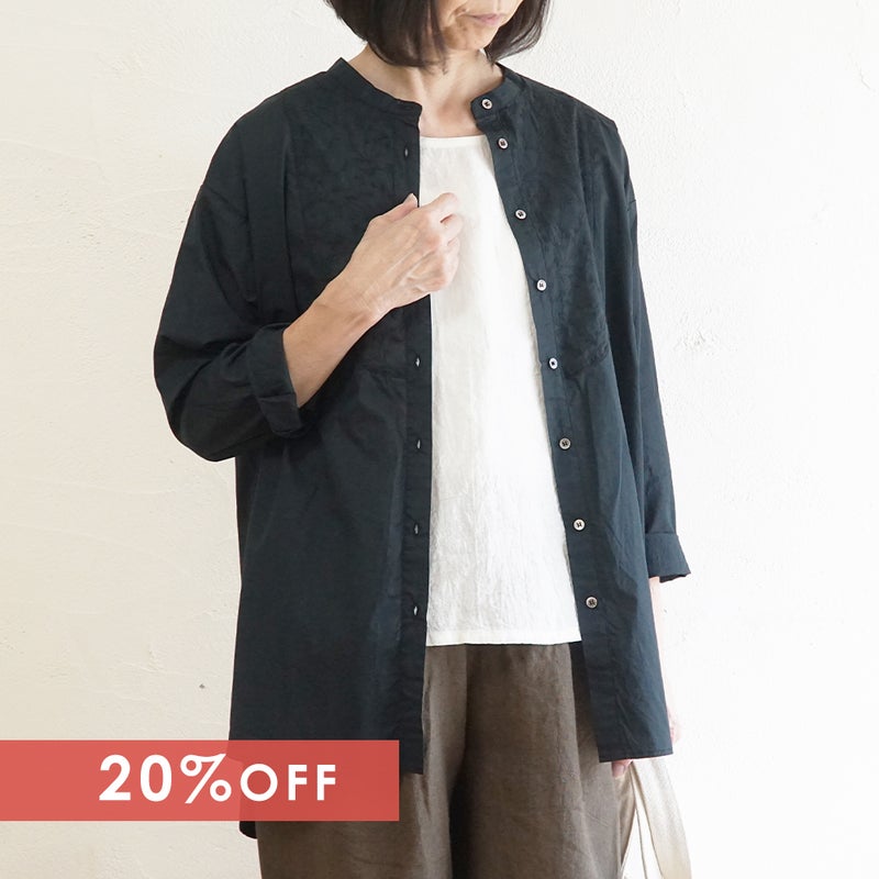Branch m‘.,ブランチエム,ナチュラル,30代,40代,50代,60代,コットン,綿,ゆったり,blouse,ブラウス,シャツ,シャツブラウス,刺繍,刺繍ブラウス,刺繍シャツ,チュニック