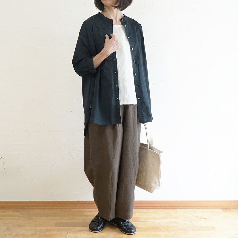 Branch m‘.,ブランチエム,ナチュラル,30代,40代,50代,60代,コットン,綿,ゆったり,blouse,ブラウス,シャツ,シャツブラウス,刺繍,刺繍ブラウス,刺繍シャツ,チュニック