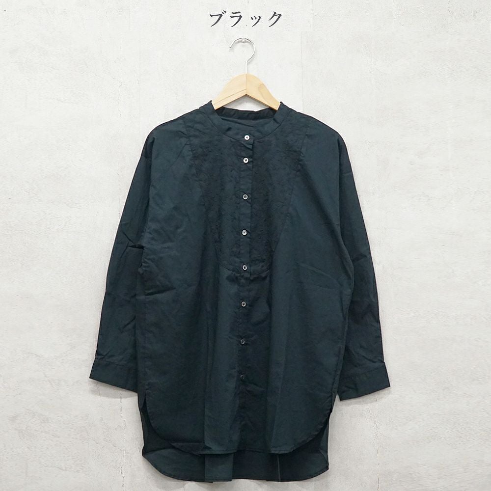 Branch m‘.,ブランチエム,ナチュラル,30代,40代,50代,60代,コットン,綿,ゆったり,blouse,ブラウス,シャツ,シャツブラウス,刺繍,刺繍ブラウス,刺繍シャツ,チュニック