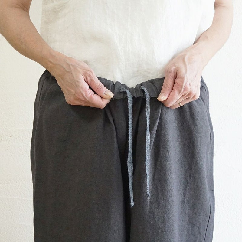 Branch m‘.,ブランチエム,ナチュラル,30代,40代,50代,60代,リネン,ゆったり,麻,パンツ,コクーンパンツ,バルーンパンツ,