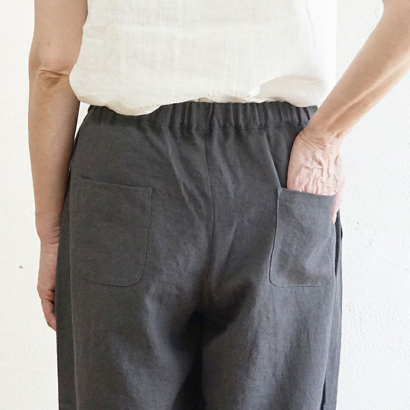 Branch m‘.,ブランチエム,ナチュラル,30代,40代,50代,60代,リネン,ゆったり,麻,パンツ,コクーンパンツ,バルーンパンツ,