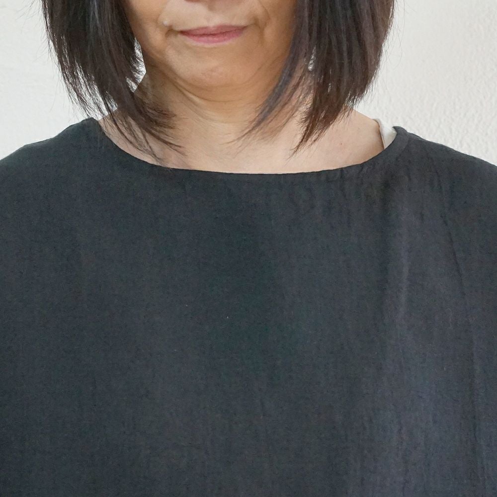 Branch m‘.,ブランチエム,ナチュラル,30代,40代,50代,60代,リネン,ゆったり,ブラウス,リネンブラウス,長袖,プルオーバー,プルオーバーブラウス,袖ゴム