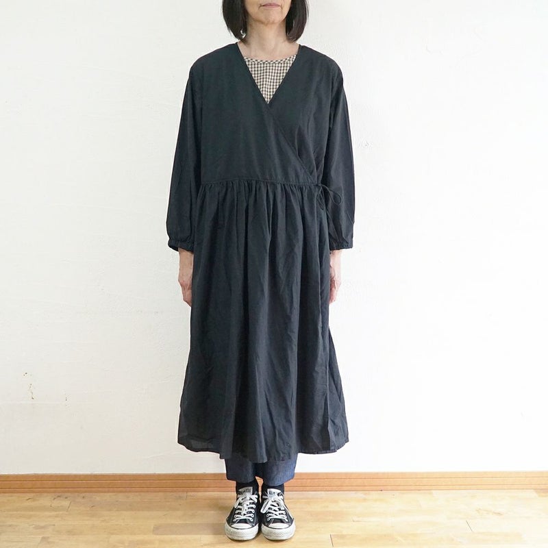 Branch m‘.,ブランチエム,ナチュラル,30代,40代,50代,60代,コットン,綿,ゆったり,ワンピース,カシュクール,羽織