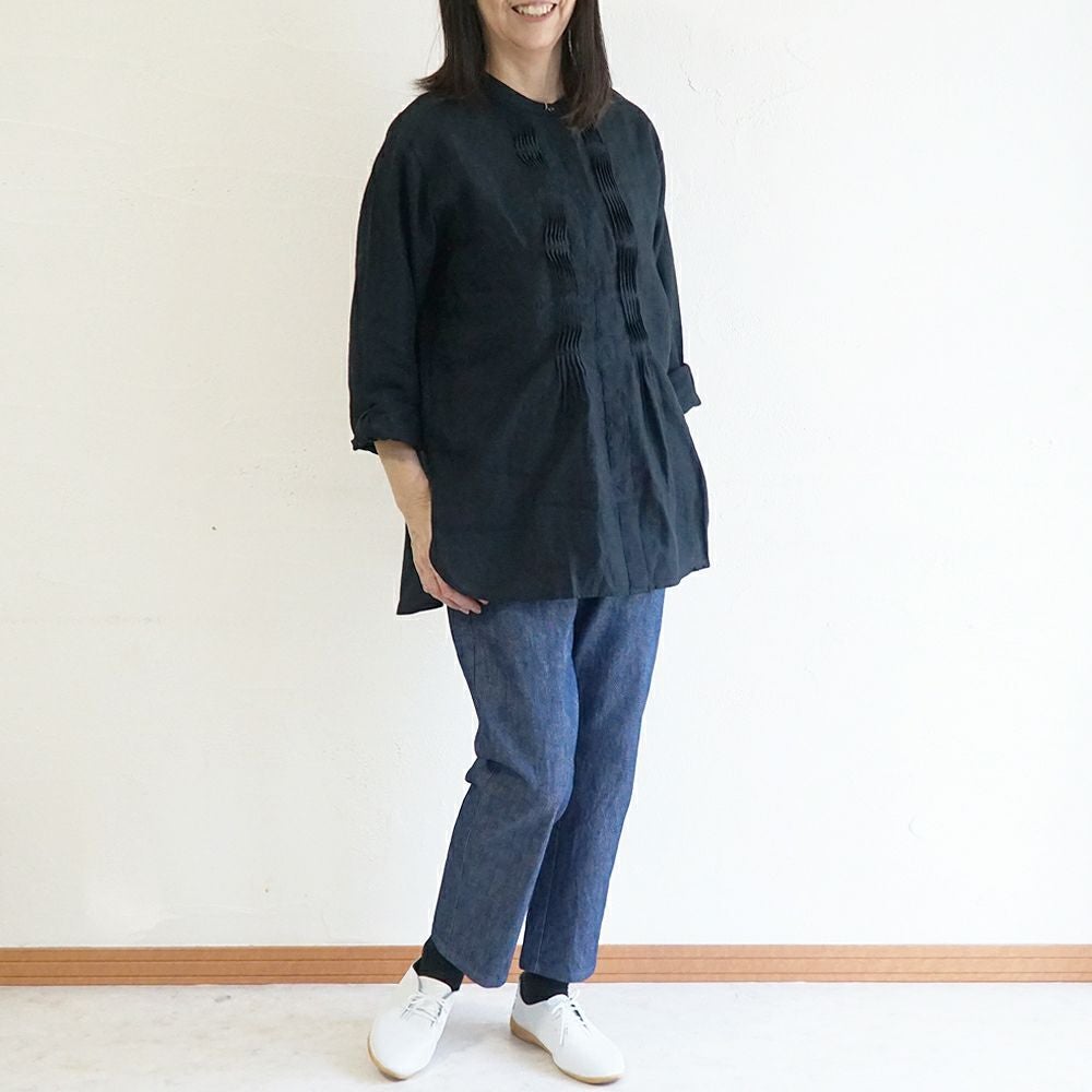 Branch m‘.,ブランチエム,ナチュラル,30代,40代,50代,60代,コットン,綿,ゆったり,パンツ,デニム,デニムパンツ,ストレートパンツ,デニムストレートパンツ