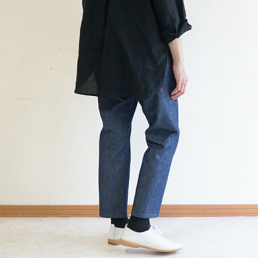 Branch m‘.,ブランチエム,ナチュラル,30代,40代,50代,60代,コットン,綿,ゆったり,パンツ,デニム,デニムパンツ,ストレートパンツ,デニムストレートパンツ