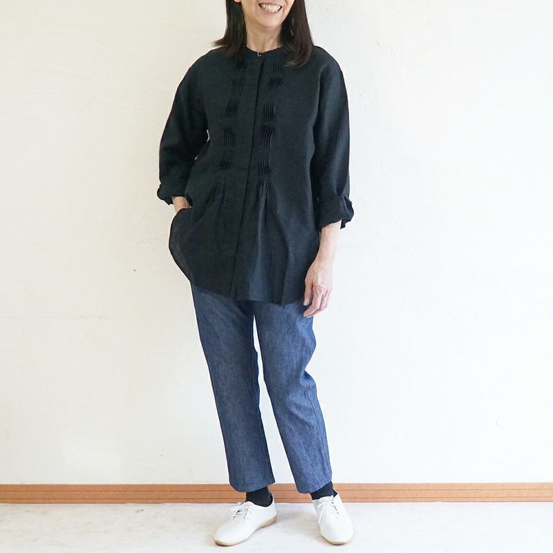 Branch m‘.,ブランチエム,ナチュラル,30代,40代,50代,60代,コットン,綿,ゆったり,パンツ,デニム,デニムパンツ,ストレートパンツ,デニムストレートパンツ