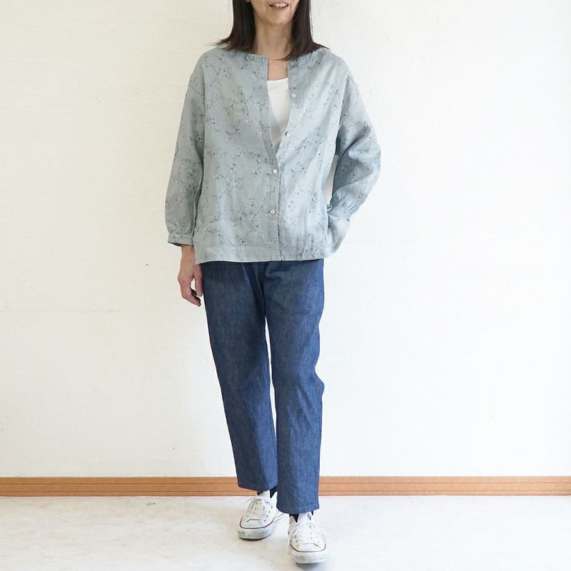 Branch m‘.,ブランチエム,ナチュラル,30代,40代,50代,60代,コットン,綿,ゆったり,パンツ,デニム,デニムパンツ,ストレートパンツ,デニムストレートパンツ