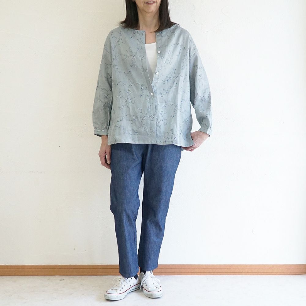 Branch m‘.,ブランチエム,ナチュラル,30代,40代,50代,60代,コットン,綿,ゆったり,パンツ,デニム,デニムパンツ,ストレートパンツ,デニムストレートパンツ