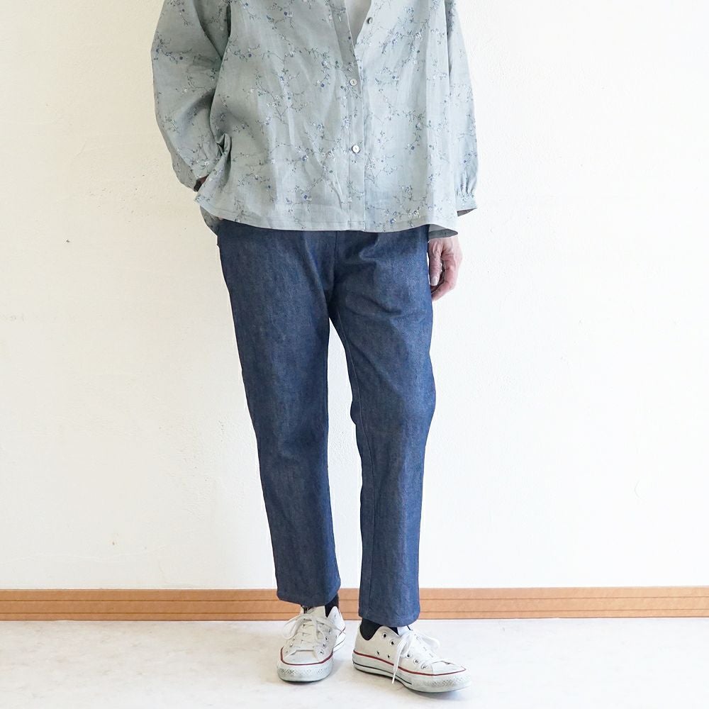 Branch m‘.,ブランチエム,ナチュラル,30代,40代,50代,60代,コットン,綿,ゆったり,パンツ,デニム,デニムパンツ,ストレートパンツ,デニムストレートパンツ