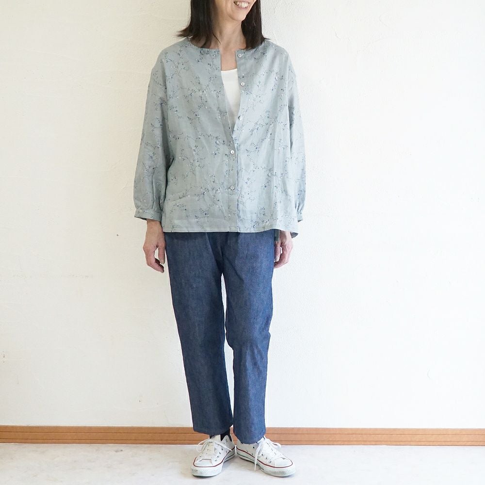 Branch m‘.,ブランチエム,ナチュラル,30代,40代,50代,60代,コットン,綿,ゆったり,パンツ,デニム,デニムパンツ,ストレートパンツ,デニムストレートパンツ